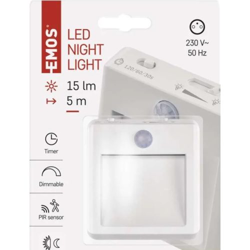 EMOS LED éjjeli fény mozgásérzékelővel LED P3319