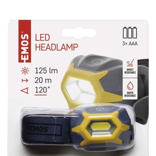 EMOS COB LED Fejlámpa 3w 125lm P3532