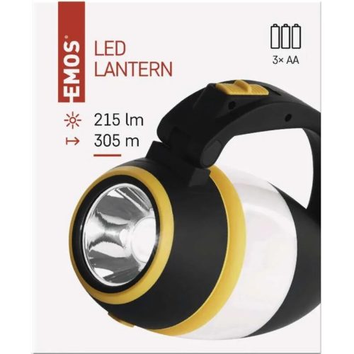 EMOS LED-es multifunkciós kempinglámpa P4008, 215 lm, 3×AA P4008