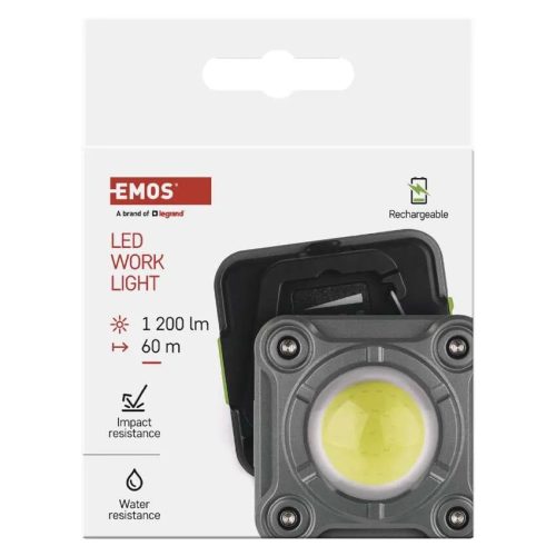 EMOS Akkumulátoros COB LED lámpa 1200lm P4543