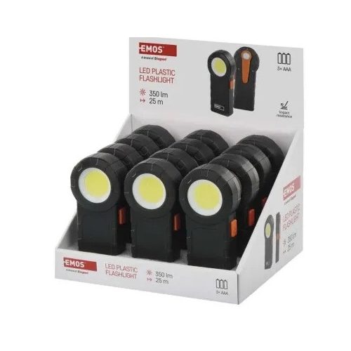 COB LED ZSEBLÁMPA, 3× AAA 