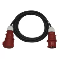    3 fázisú kültéri hosszabbító 20 m / 1 aljzat / fekete / gumi / 400 V / 4 mm2 PM1104