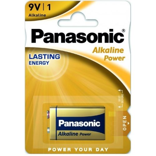 Panasonic 6LR61APB/1BP ALKALINE Power 9V elem