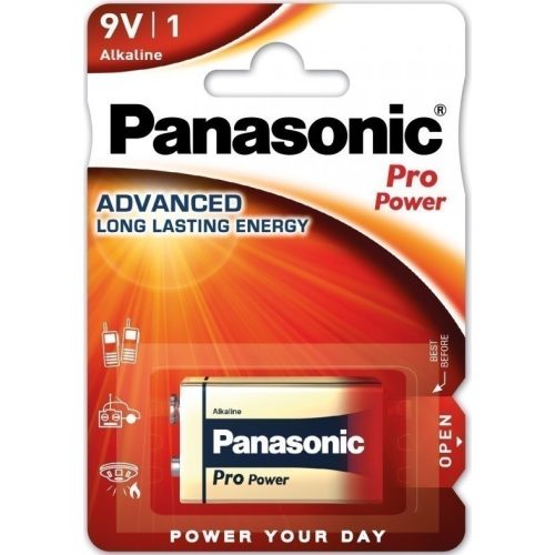 Panasonic PRO POWER 6LR61PPG/1BP 9V elem