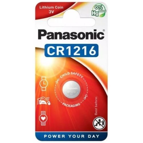 Panasonic CR1216 3V Lithium gombelem