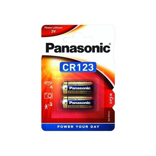 Panasonic CR123A 2db 3V Litium fotó elem