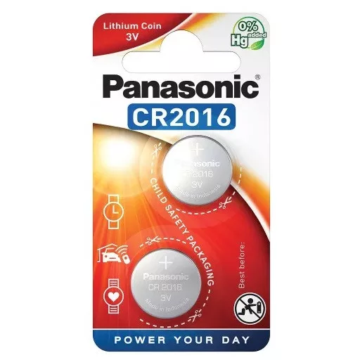 Panasonic CR2016/2 3V Lithium gombelem