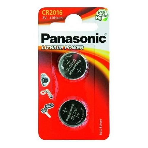 Panasonic CR2016 2db 3V Lithium gombelem