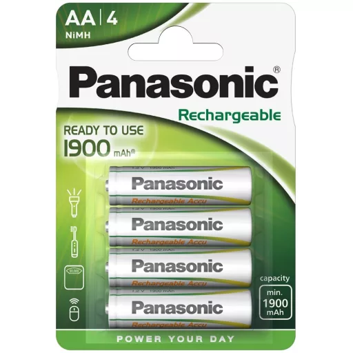 Panasonic 1900mAh HR6 HHR-3MVE/4BP NiMh ceruza akkumulátor AA újratölthető elem