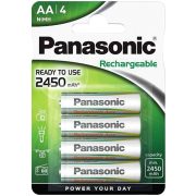 Panasonic P6-4BC2450/4BP 1,2V 2450mAh NiMh HR6 AA ceruza tölthető elem