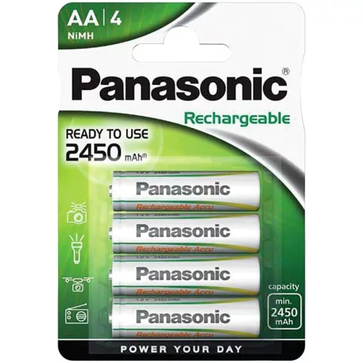 Panasonic P6-4BC2450/4BP 1,2V 2450mAh NiMh HR6 AA ceruza tölthető elem