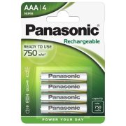 Panasonic HHR4MVE 4BP 750mAh AAA mikro tölthető elem