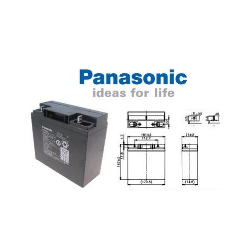 Panasonic LC-PD1217PG 12V 17Ah zárt ólomsavas akkumulátor