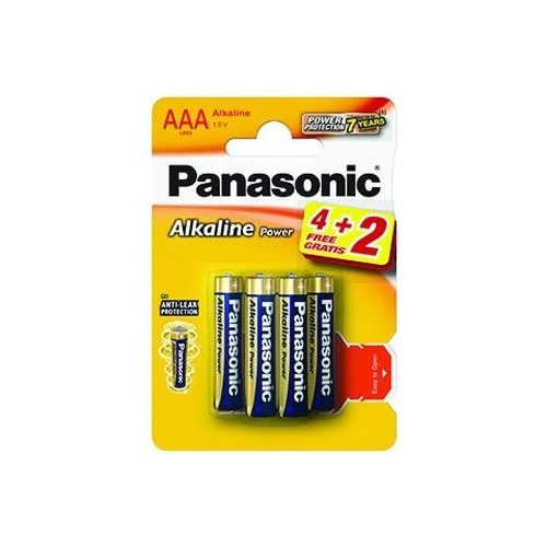 Panasonic Alkaline Power LR03APB/4+2 1,5V tartós AAA mikro elem