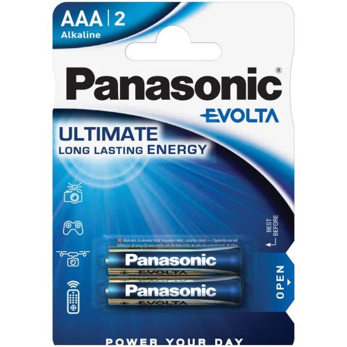 Panasonic EVOLTA LR03EGE/2BP 1,5V tartós AAA mikro elem