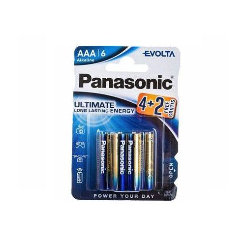 Panasonic EVOLTA LR03EGE/4+2 1,5V tartós AAA mikro elem