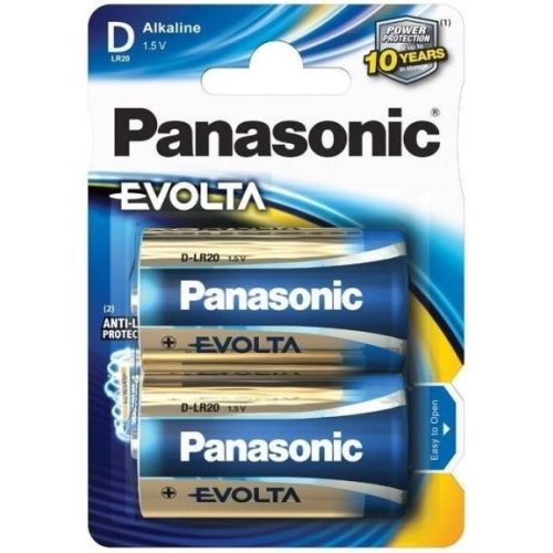 Panasonic EVOLTA LR20EGE/2BP 1,5V tartós D góliát elem