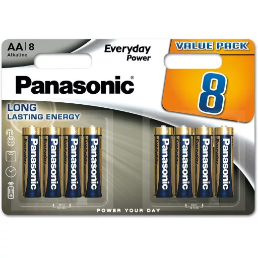 Panasonic Everyday Power LR6EPS/8BW Alkaline 1,5V tartós AA ceruza elem