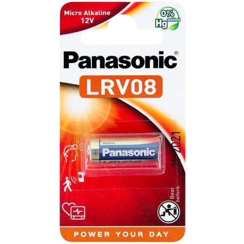 Panasonic LRV08 A23 23A 12V autó távirányító elem