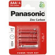 Panasonic R03RZ/4BP Zinc Carbon mikro AAA elem