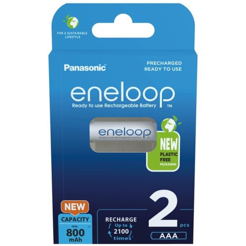 Panasonic eneloop EKO BK-4MCDE/2CP 1,2V 800mAh NiMh HR03 AAA mikro tölthető elem