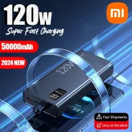   50000mAh nagy kapacitású hordozható gyorstöltő Powerbank  