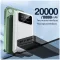 20000mAh dupla LED világításos külső akkumulátor Powerbank