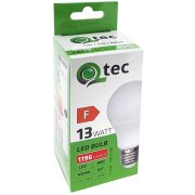 13W E27 Qtec 1170lm 2700K A60 LED izzó