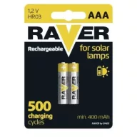   RAVER SOLAR 400mAh HR03/2 B7414 1,2V NiMH tölthető AAA mikro elem