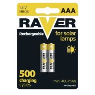   RAVER SOLAR 400mAh HR03/2BP B7414 NiMH mikro akkumulátor AAA tölthető elem