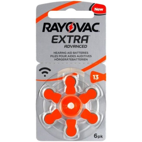 Varta Rayovac EXTRA 13 PR13 6db hallókészülék elem