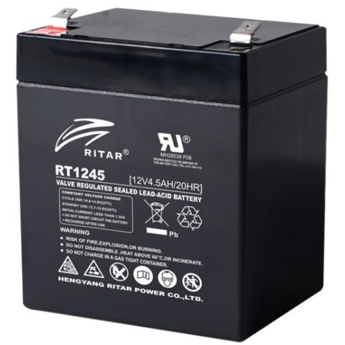 Ritar RT1245 12V 4,5Ah zselés akkumulátor