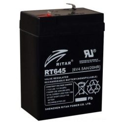 Ritar 6V 4,5Ah F1 RT645 gondozásmentes akkumulátor