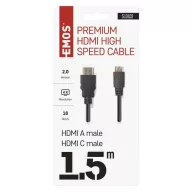 EMOS HDMI kábel 2.0 A-C dugó 1.5m