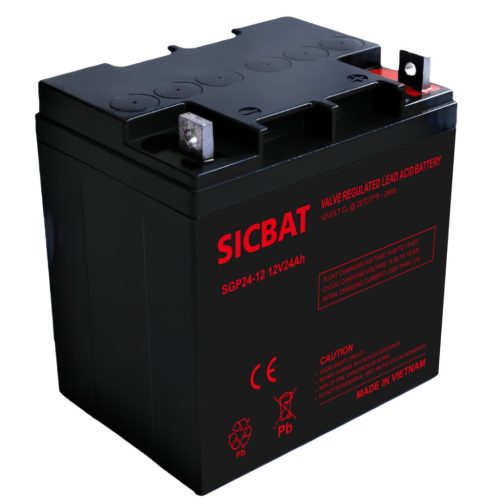  SICBAT SGP24-12 12V 24Ah ipari zárt (zselés) ólomakkumulátor 