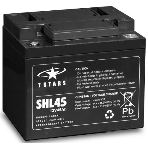 7 Stars SHL45-12 12V 45Ah szünetmentes UPS akkumulátor