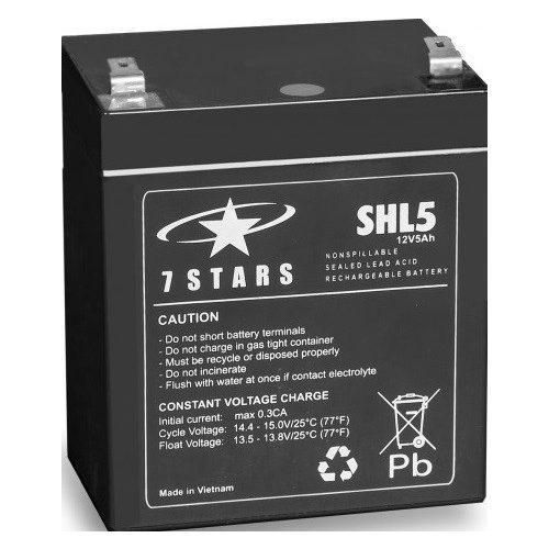7 Stars SHL5-12 12V 5Ah szünetmentes UPS akkumulátor 