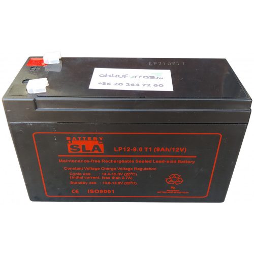 SLA LP12-9 T1 12V 9Ah zárt ólomsavas akkumulátor