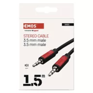  EMOS Jack kábel 3.5mm ST dugó-3.5mm ST dugó 1.5m SM5001