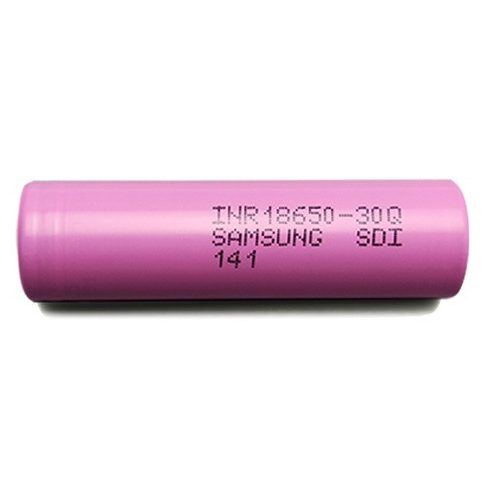 Samsung INR18650 30Q 3,7V 3000mAh 15A ipari nagyáramú Li-ion akkumulátor