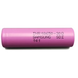   18650 30Q Samsung 3000mAh 15A ipari nagyáramú 3,6V Li-ion akkumulátor