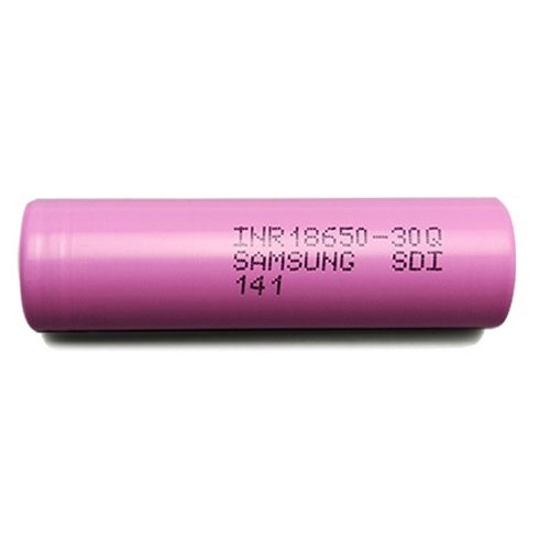 Samsung INR18650 30Q 3,7V 3000mAh 15A ipari nagyáramú újratölthető Li-ion akkumulátor