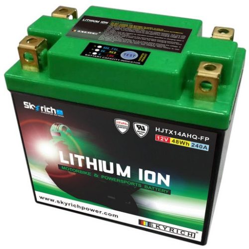 Skyrich HJTX14AHQ-FP 12V 4Ah 48Wh 240A YTX14H-BS Litium motor akkumulátor