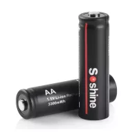   Soshine 14500 2000mAh 3300mWh HR6 tölthető 1,5V Lithium AA ceruza elem