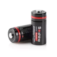   Soshine 16340 600mAh RCR123A IFR újratölthető 3,2V LiFePO4 fotóelem