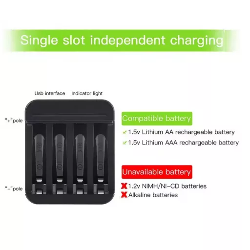 Soshine töltő +8db 14500 2000mAh 3300mWh HR6 tölthető 1,5V Lithium AA ceruza elem