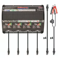 Tecmate OptiMate PRO 4 Duo 12V/0,2-5A/3-50Ah/2-20Ah - STD/LiFePO4/AGM/GEL automata töltő