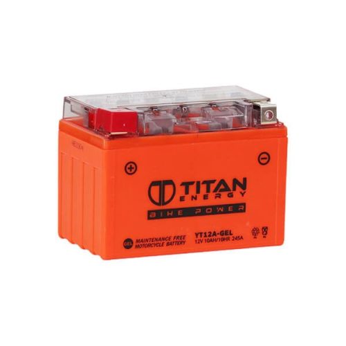 Titan Energy YT12A-GEL 12V 10AH 245A motorkerékpár akkumulátor bal+