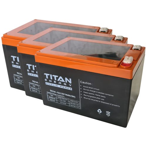 Titan Energy TC14-12 36V 14Ah sarus ciklikus elektromos kerékpár akkumulátor