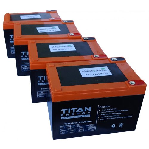 Titan Energy TC14-12 48V 14Ah csavaros ciklikus elektromos kerékpár akkumulátor